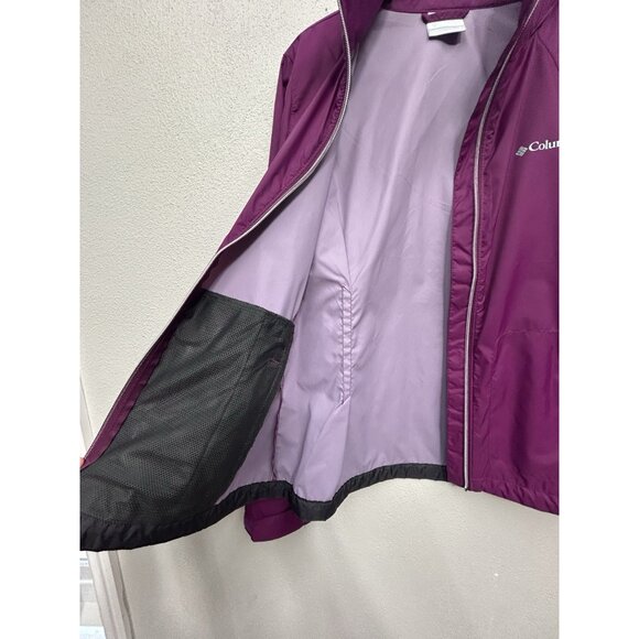 Columbia Switchback III Rain Jacket Womens Small Hooded Packable Full Zip Lined - Picture 8 of 13